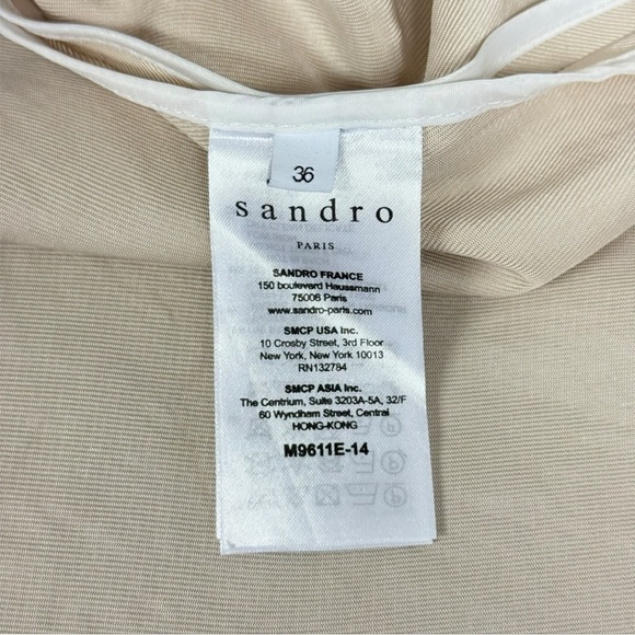 SANDRO Robertine  Coat Sz 4 - Picture 13 of 14